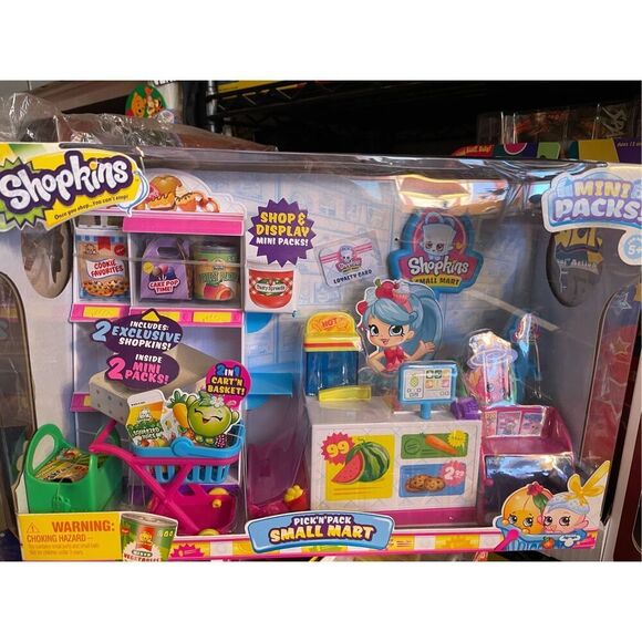 NEW! Shopkins Pick N Pack Small Mart Grocery Store Playset Collectors Edition NI - Picture 4 of 13